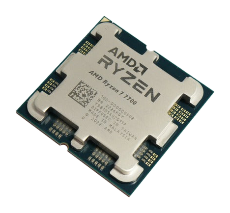 Processador AMD Ryzen real sem fundo